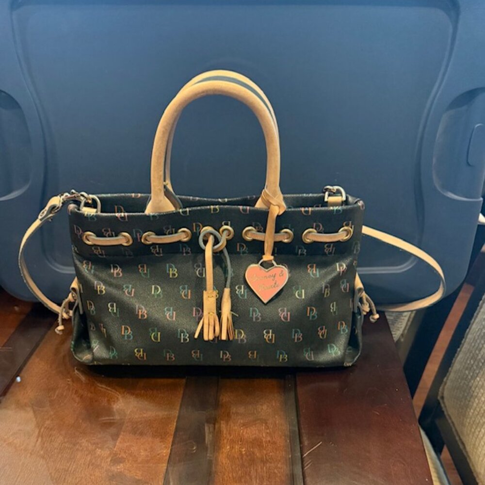 New Doony & Burke Leather Crossbody Tassel Purse